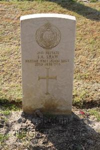 Ismailia War Memorial Cemetery - Shaw, S A